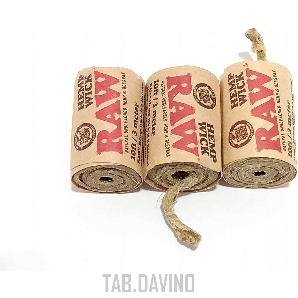 RAW WICK 3 METERS 3 ROLLS ORGANIC BEE WAX