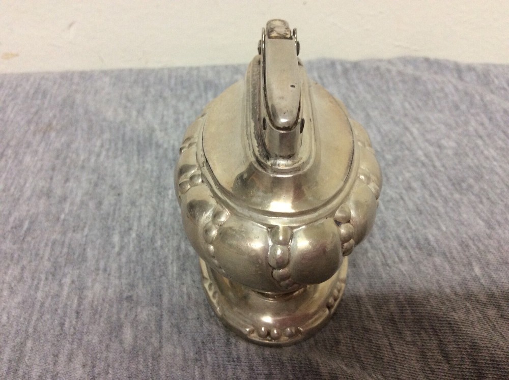 Vintage Ronson Crown Silverplated Tabletop Cigarette Lighter