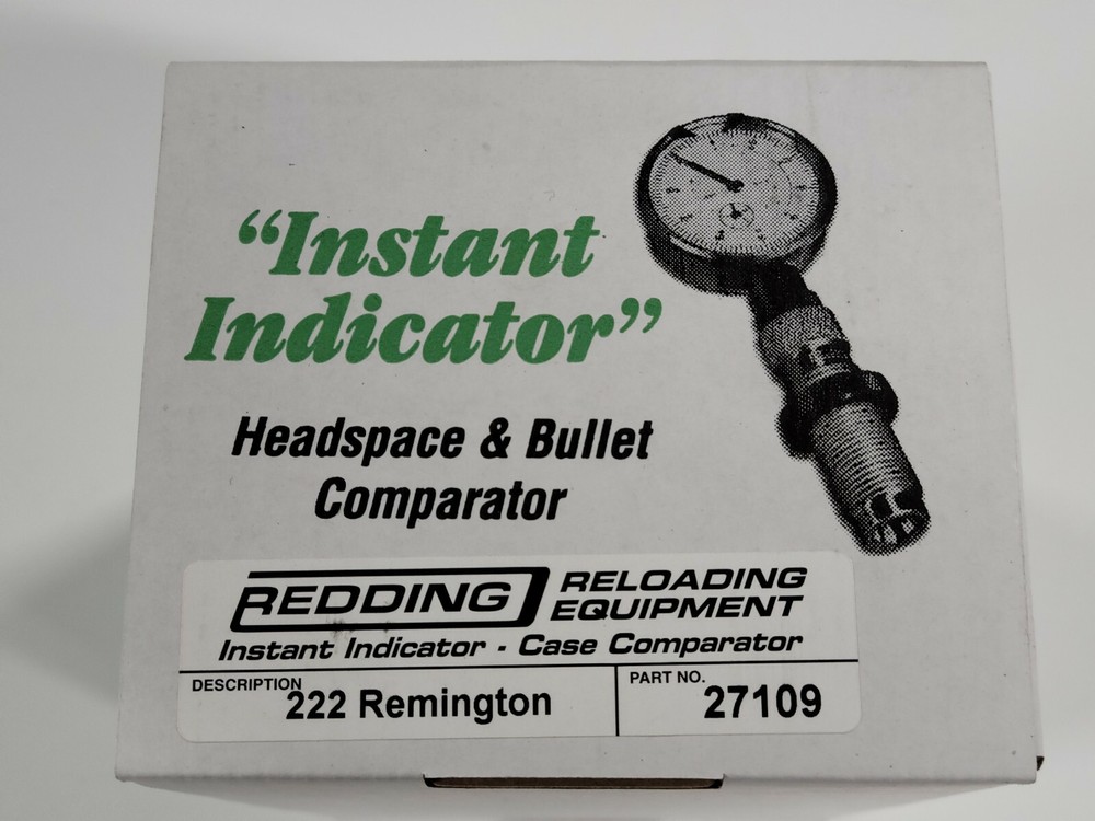 27109 REDDING INSTANT INDICATOR WITH DIAL - 222 REMINGTON - NEW RANGE ADAPTER