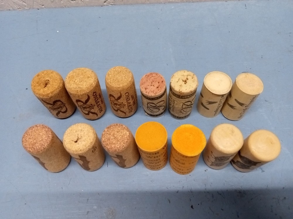 Lot of 14 Miscellaneous Wine Corks (LL)