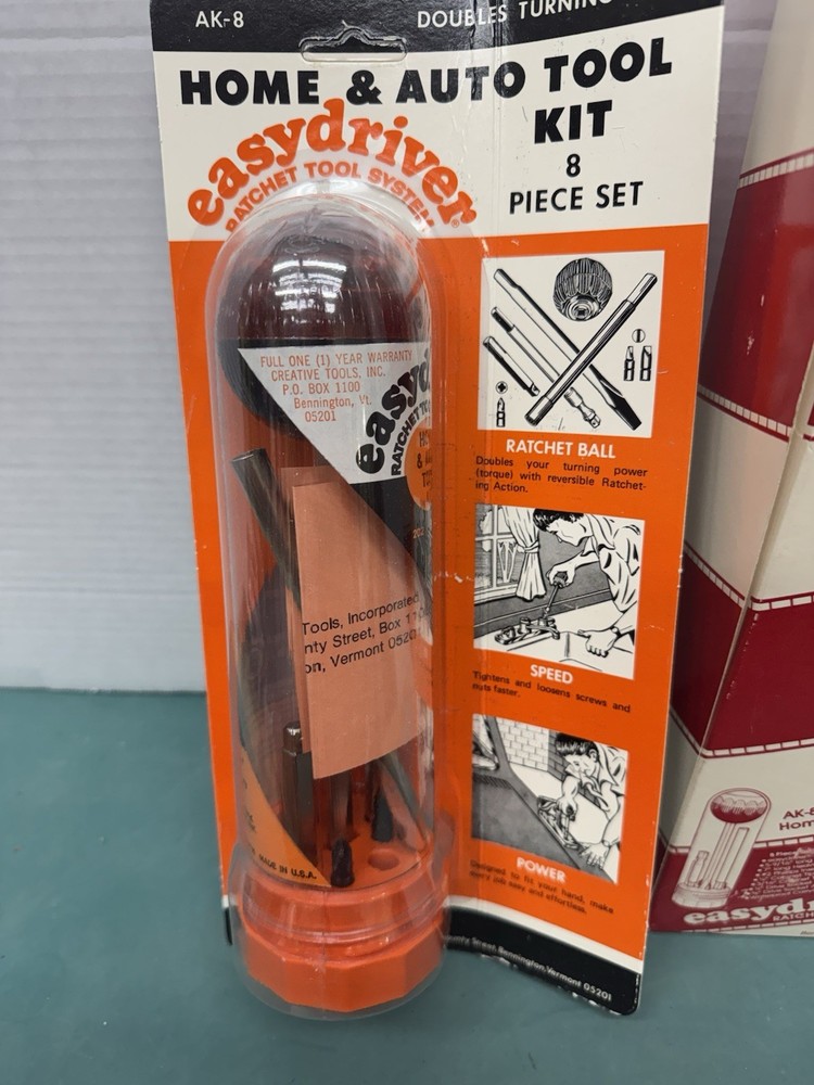 Vintage Creative Tools Easydriver Ratchet Ball Tool Set 101