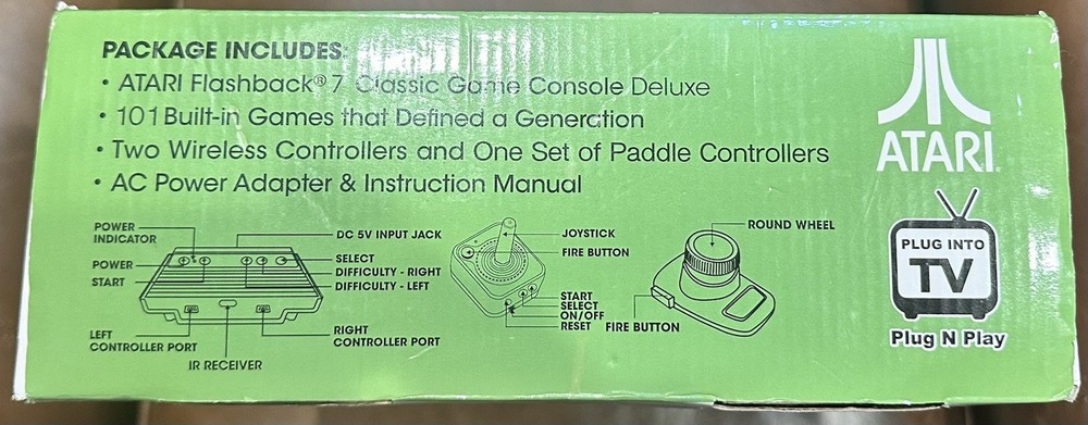 Atari Flashback 7 Classic Game Console Deluxe 101 Games EUC no manual