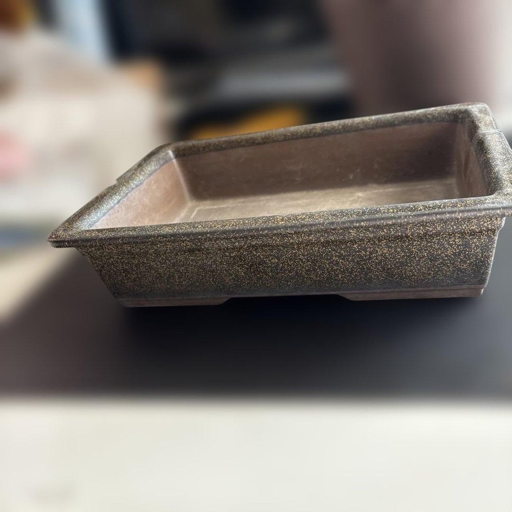 Rectangular Bonsai Pot 26 x 18.5 cm Japanese Art Shape Miniature Tree Container