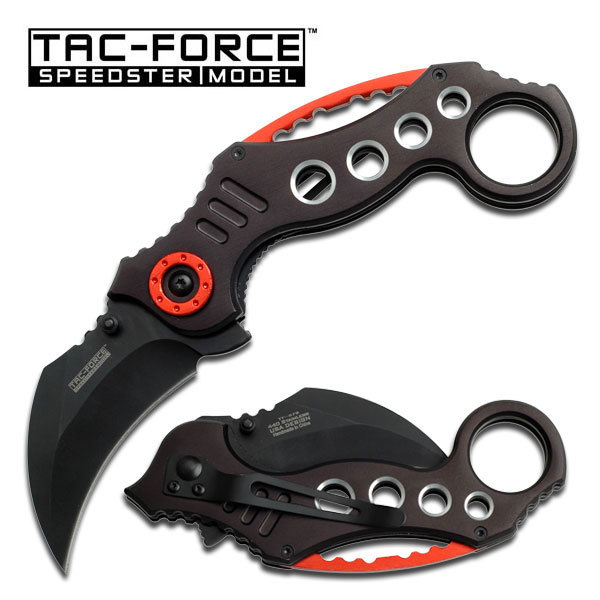 TAC FORCE Knife Pocket Folding Karambit Spring Assisted - Choose Color