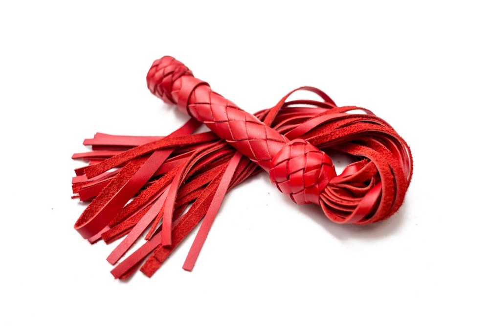 Leather floggers martinet BDSM small whip Flagellation paddle