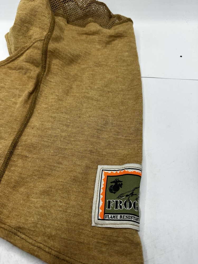 USMC FROG Balaclava Protective Face Shield Fire Resistant Tan OSFM Elite Issue