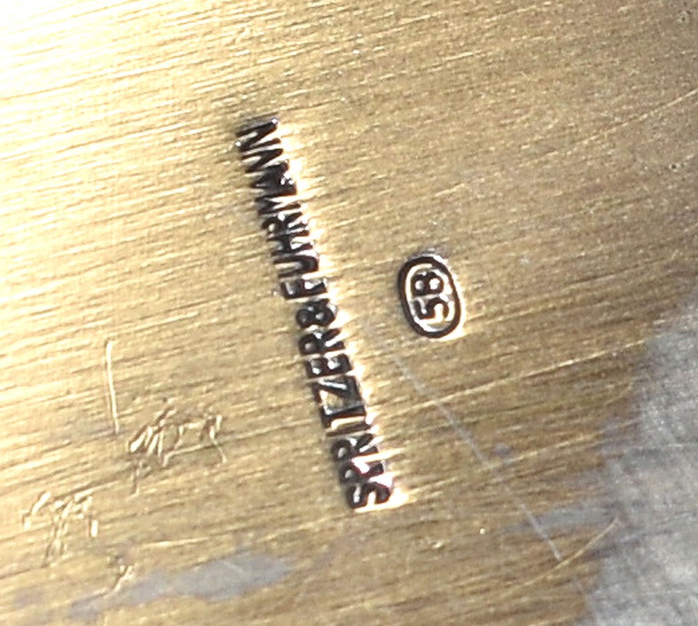 SPRITZER FUHRMANN STERLING SILVER PLATTER DENMARK