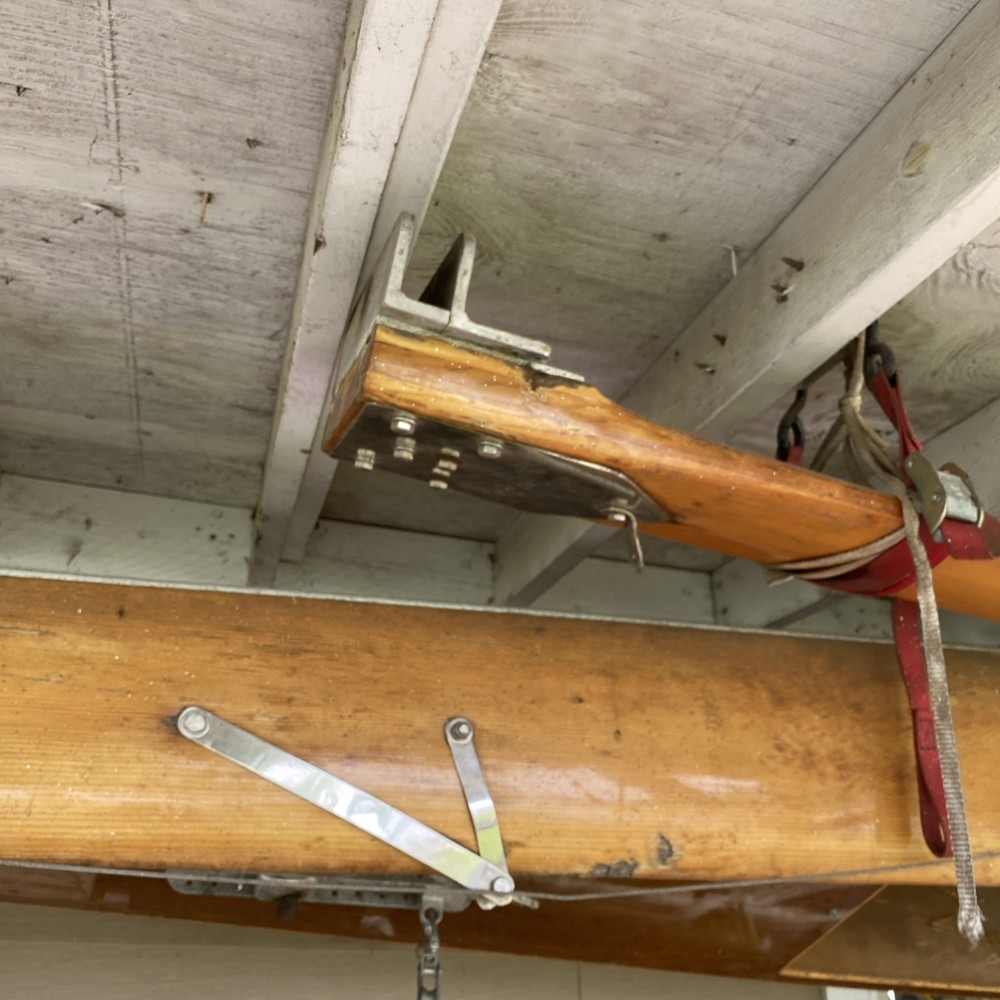 Two Person Working Ice Boat