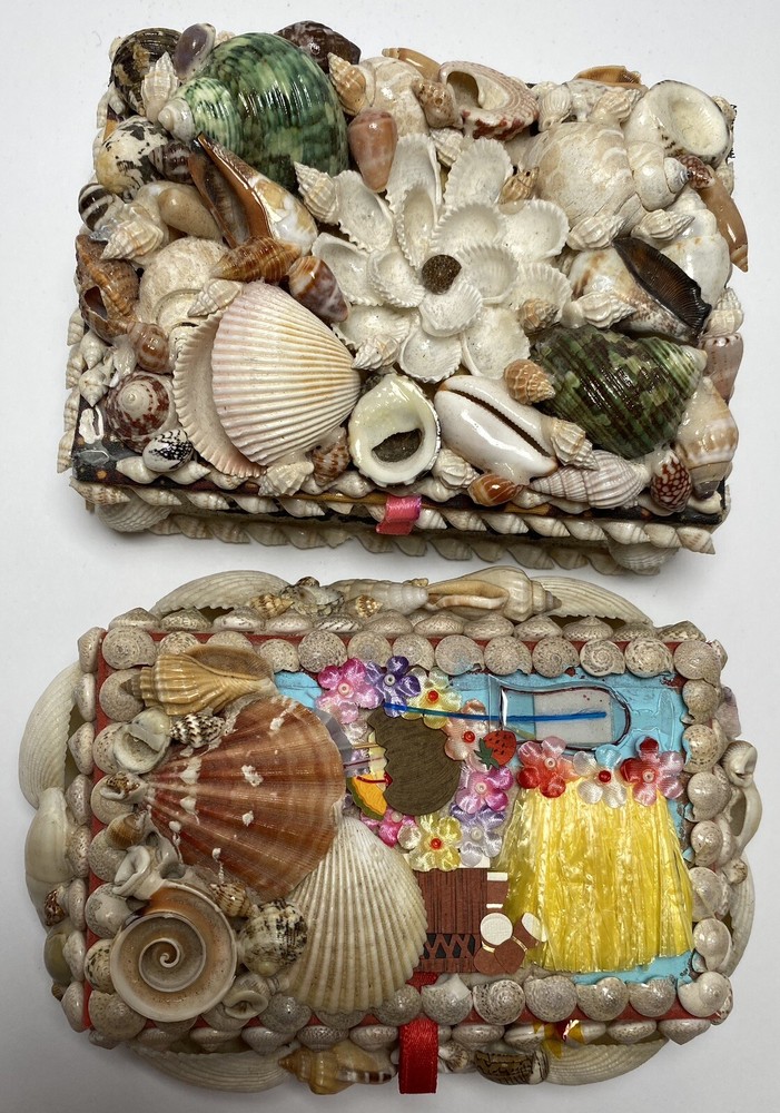 4 Handmade Seashell Boxes