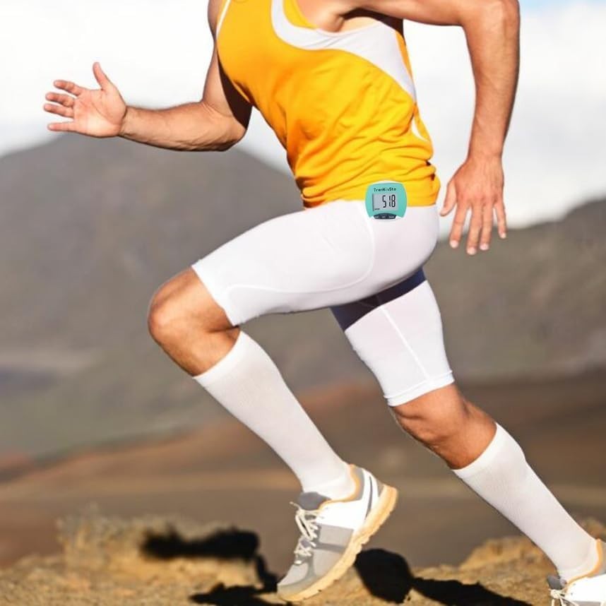 Lightweight Pedometer with 12- Battery Life - Step Tracker for All Ages