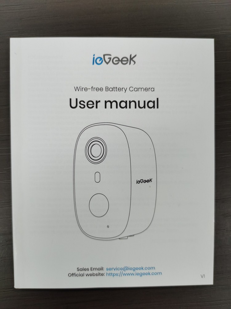 ieGeek 2K WiFi Wireless Outdoor Solar Security Camera Solar Panel Night Vision