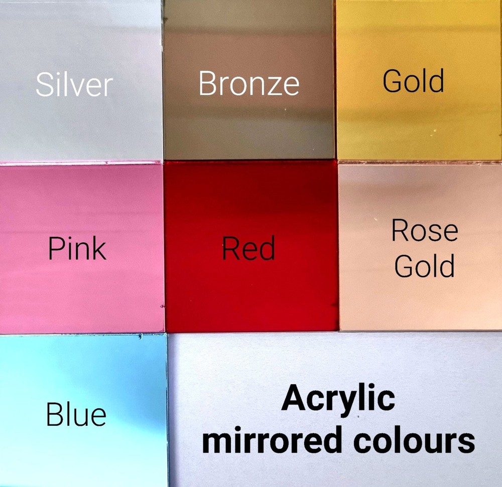 Fox Shaped Acrylic Mirrors, Bespoke Sizes, Colours & Engraving Services