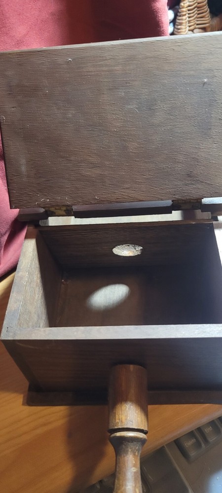 Vintage Masonic voting box with original handmade marbles