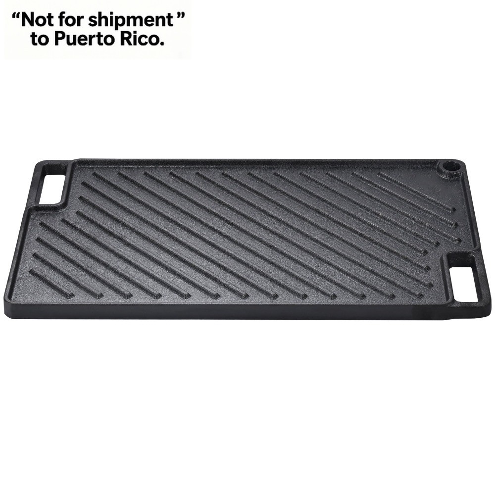 9.7"x16.7" Pre-Seasoned Rectangular Pan, Double Burner Non-Stick Cookware