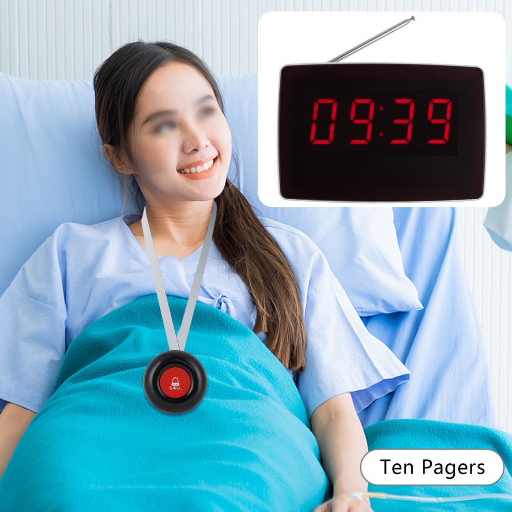 Wireless Calling System Nurse System Caregiver Pager For Restaurant Hospital