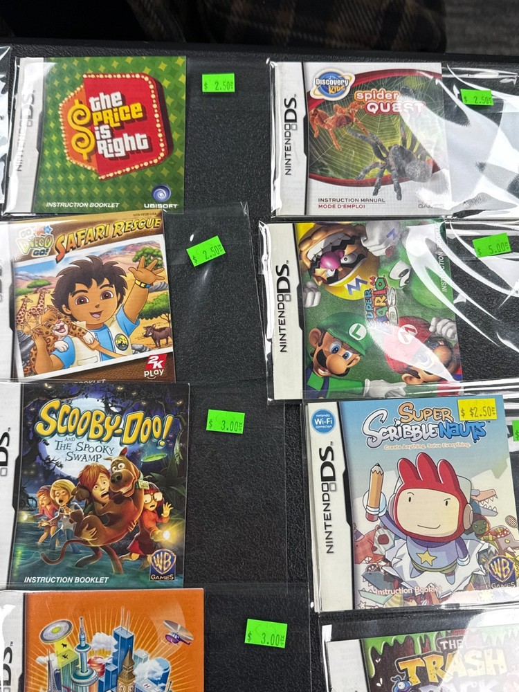 Nintendo DS Manual Lot