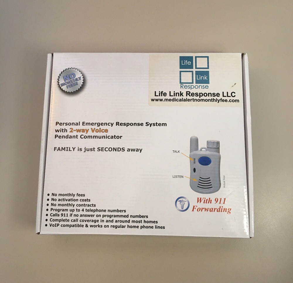 Life Link Personal Emergency Response System Dialer w/ Pendant Communicator