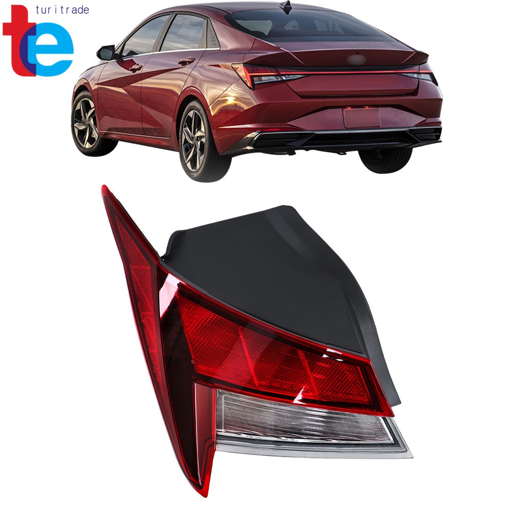 For Hyundai Elantra 2021-2023 Tail Lights Outer Driver Left Side Halogen Lamps