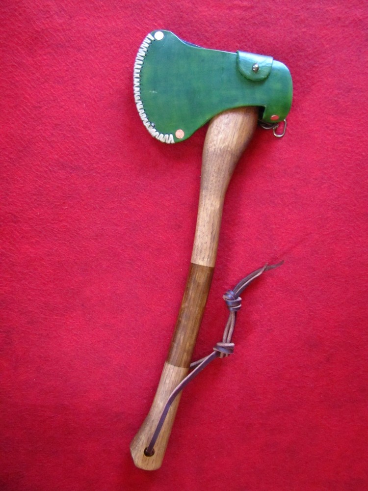 Marbles Axe Hatchet w/ Thick Leather Sheath 20" OAL