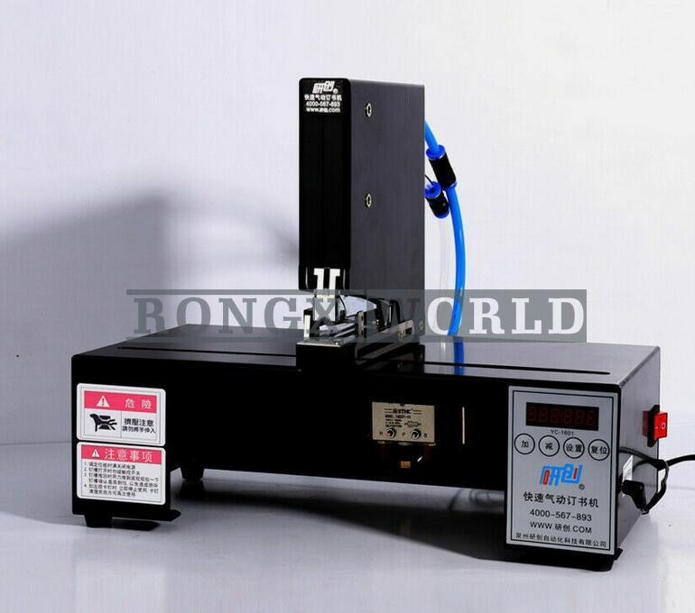 Single-head Head Automatic Electric Stapler Pneumatic Binding Machine 110V/220V