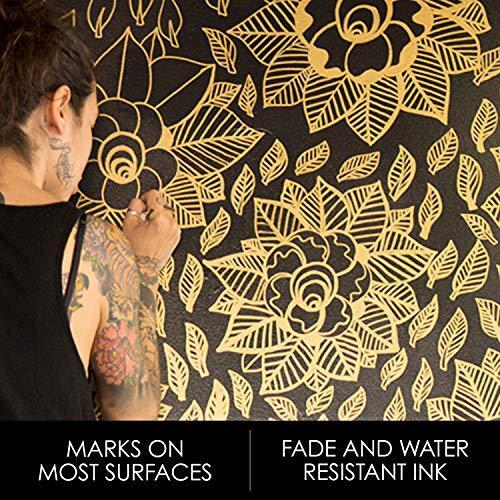 Sharpie Metallic Permanent Markers, Fine Point, Assorted Colors, 6-Count