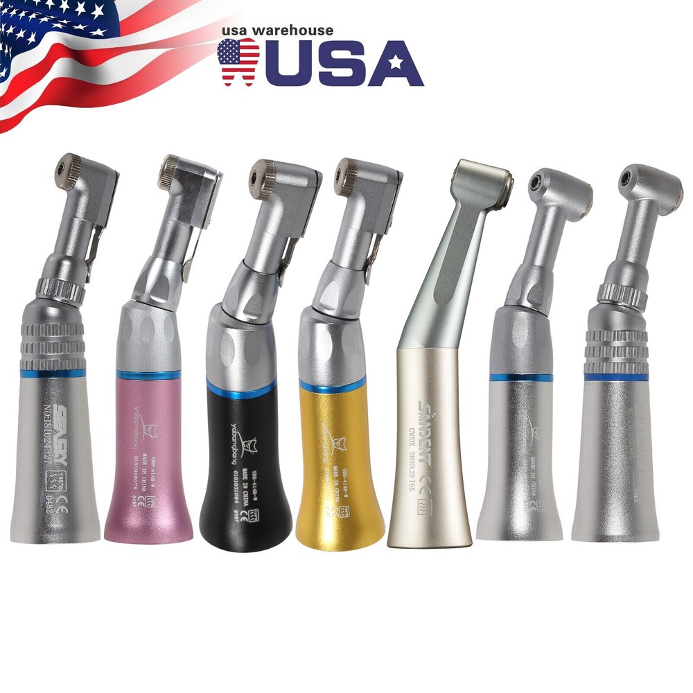 NSK Style Dental Slow Low Speed Contra Angle Handpiece Push Button Latch E-type