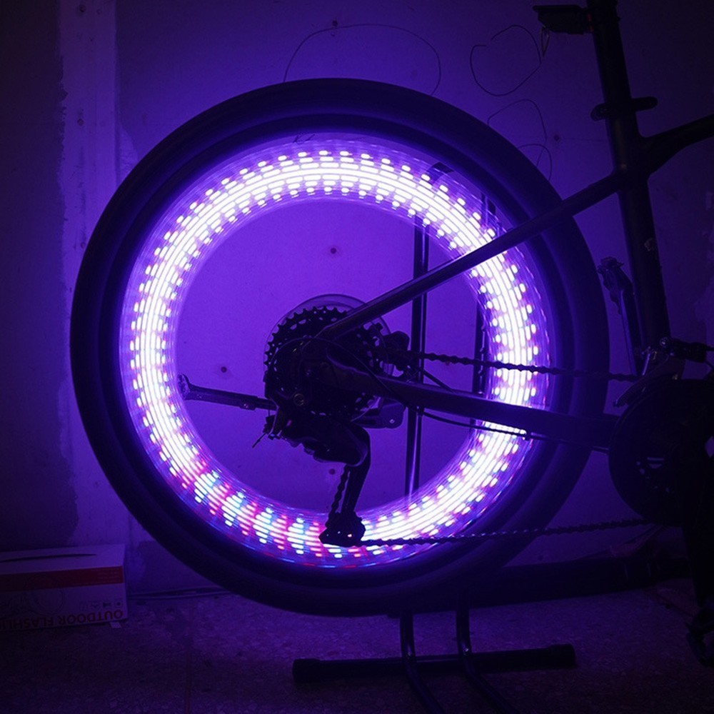 Rechargeable Bicycle Wheel Light Waterproof Design with Multiple Light Modes