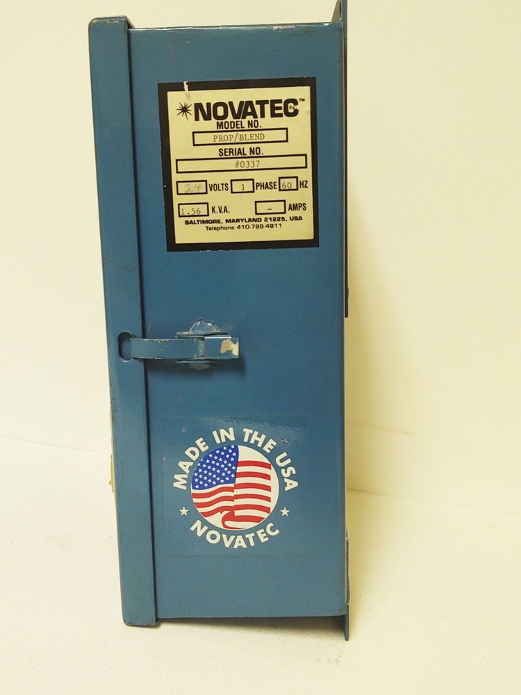 NOVATEC LAYERING CONTROLLER VACUUM LOADER MODEL PROP/BLEND DUAL VALVE
