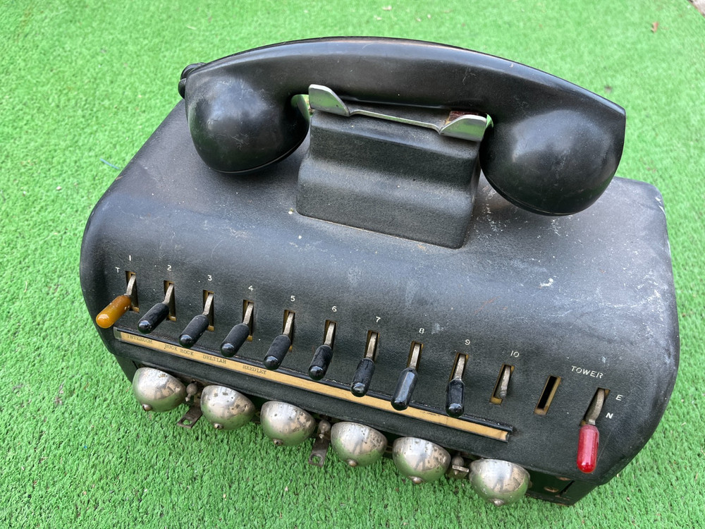 Vintage Switchboard Telephone Console Display