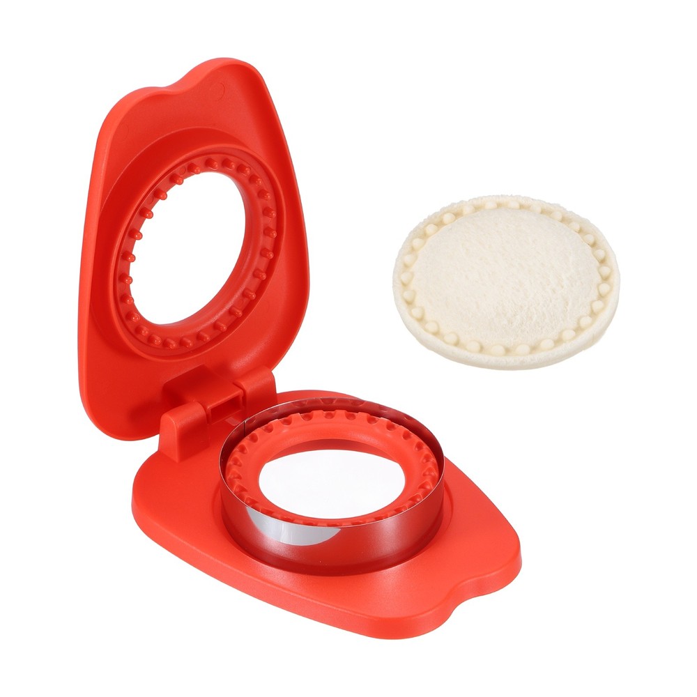 Crustless Sandwich Cutter, Round Apple(Red)
