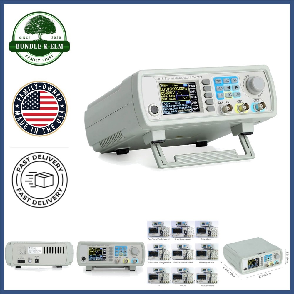 15MHz DDS Signal Generator with Arbitrary Waveform Function and Frequency Meter