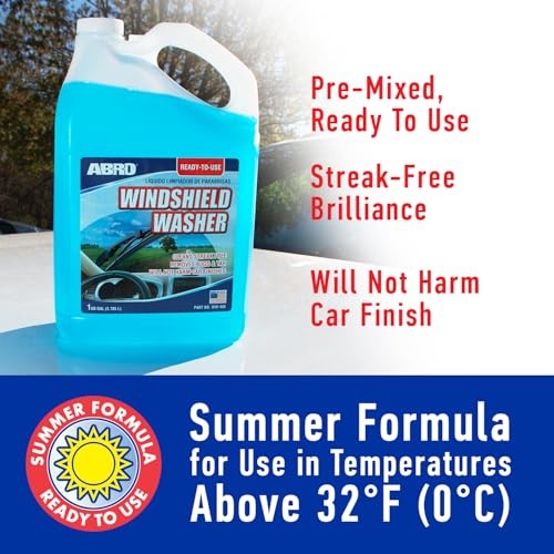 Windshield Washer Fluid Ready to Use Formula - 1 128 Fl Oz (Pack of 1) Summer