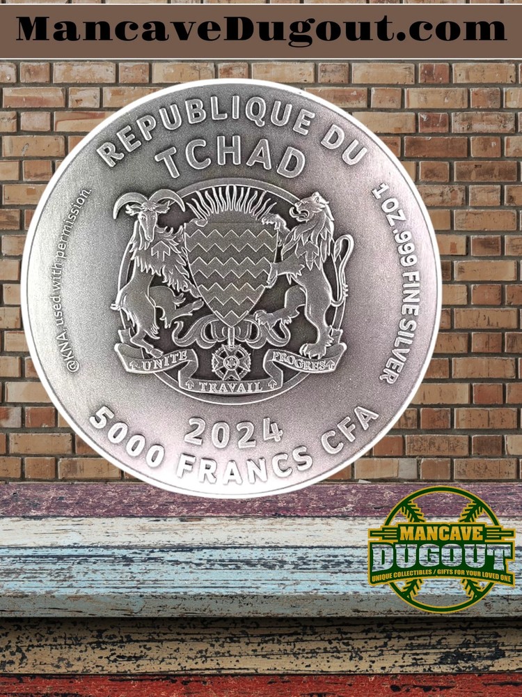 2024 - Eggo™ Waffles Plate Silver Coin - Chad 1 oz