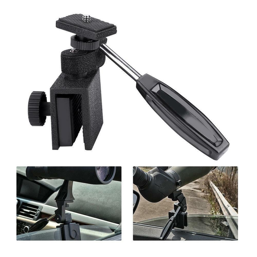 Vehicle Car Window Mount Monocular Binocular Spotting Scope Window Mount Black