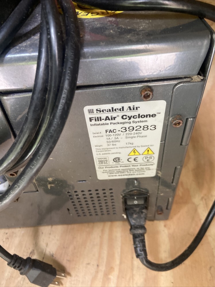 Sealed Air, Fill-Air Cyclone Packaging System UNTESTED