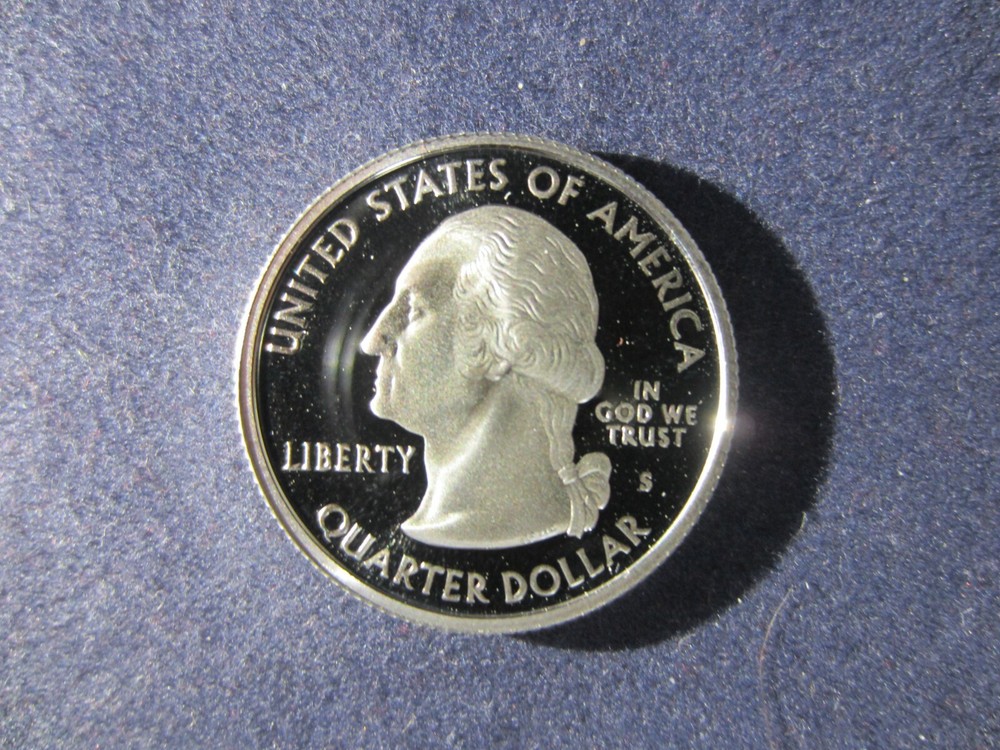 2008-S HAWAII Silver Quarter DEEP CAMEO MIRROR PROOF Upper Grading Range