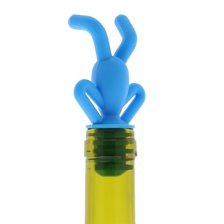 Creative Silicone Inverted Bottle Stopper Set