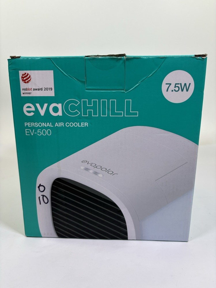 Evapolar evaCHILL Personal Air Cooler, EV-500, 7.5W, Opaque White ~ Open Box