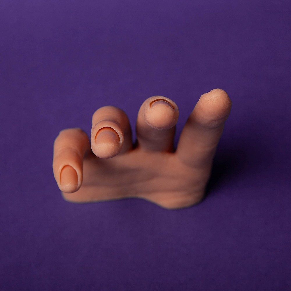 Professional Silicone Practice Half Hand for Acrylic Nails by - Poseable Half...