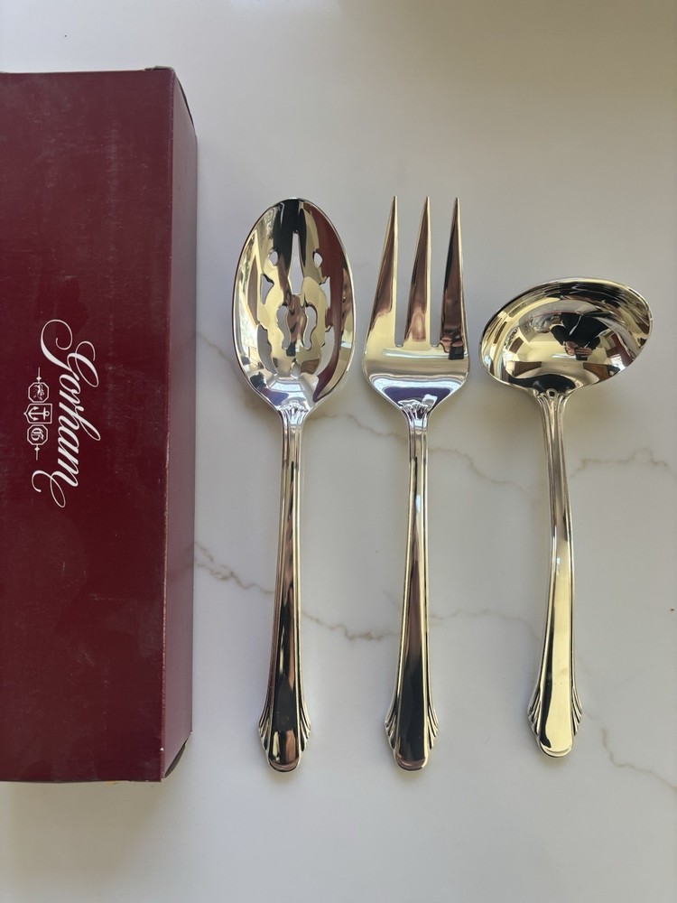 Gorham silverplate - CALAIS - 3 piece hostess set NEW IN BOX