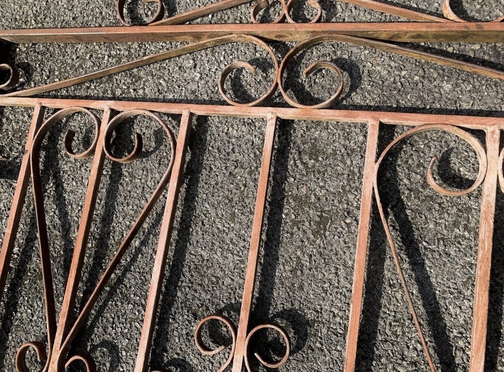 Antique Victorian Ornate Wrought Iron Gate