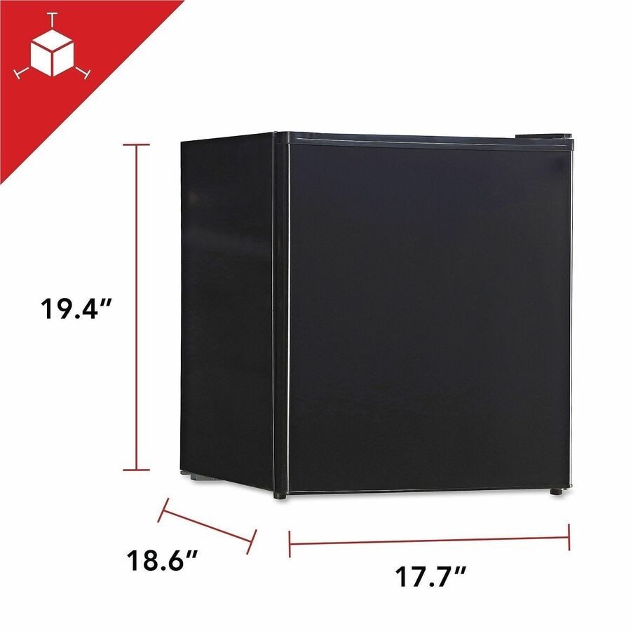 Lorell LLR72311 Compact Refrigerator 1.6 Cu.ft Black