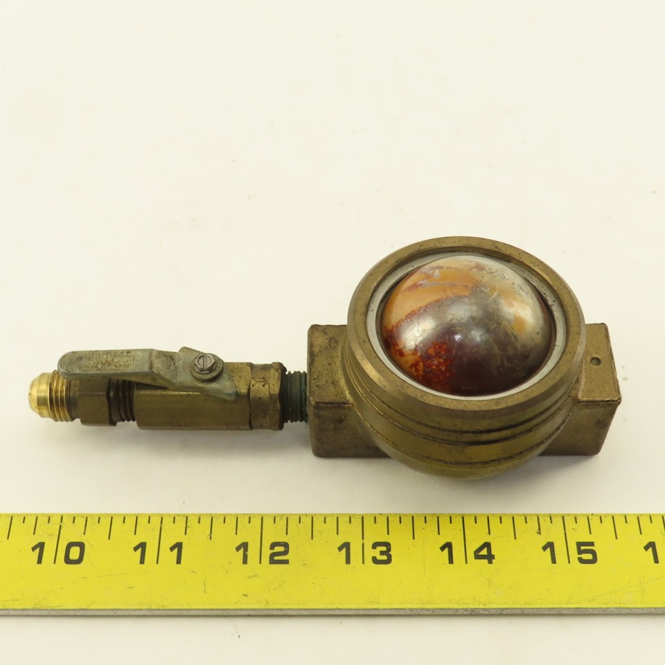 Machine Products Corp. 1/4" Brass Sight Flow Indicator