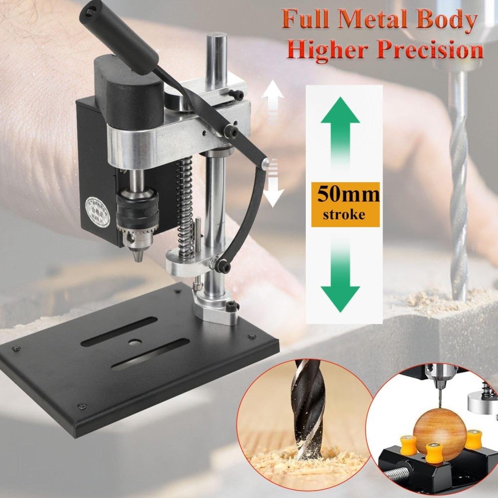 Mini Bench Drill Press Adjustable 7-Speed Mini CNC Table Drilling Machine 120W