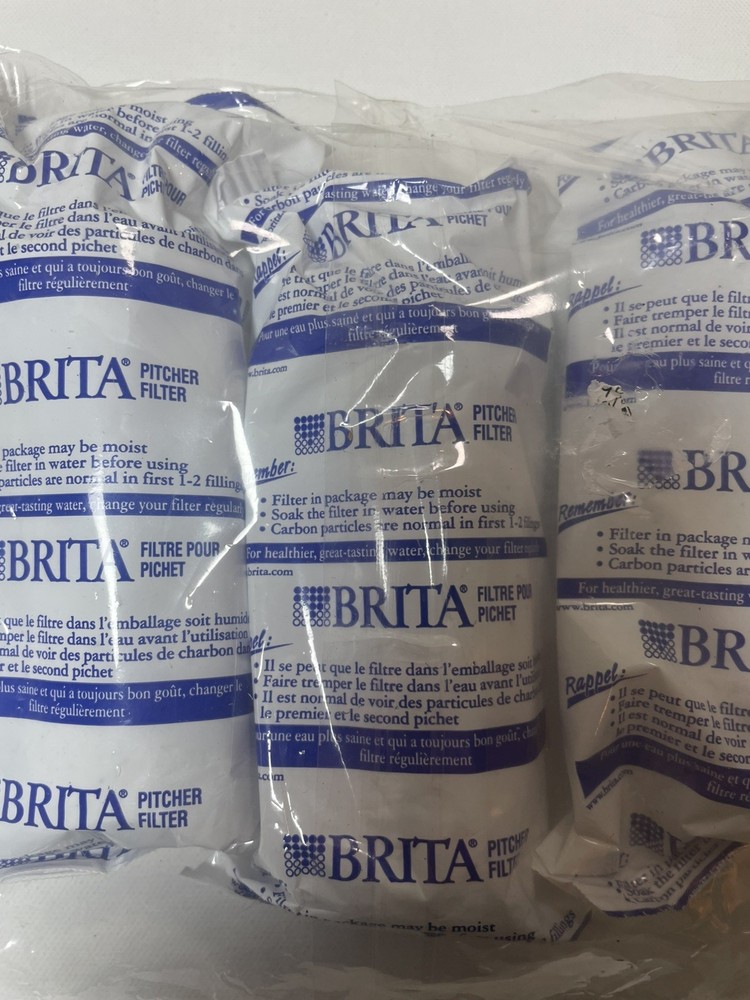 3 PACK NEW BRITA WATER FILTER PITCHER ADVANCED REPLACEMENT FILTERS SEALED