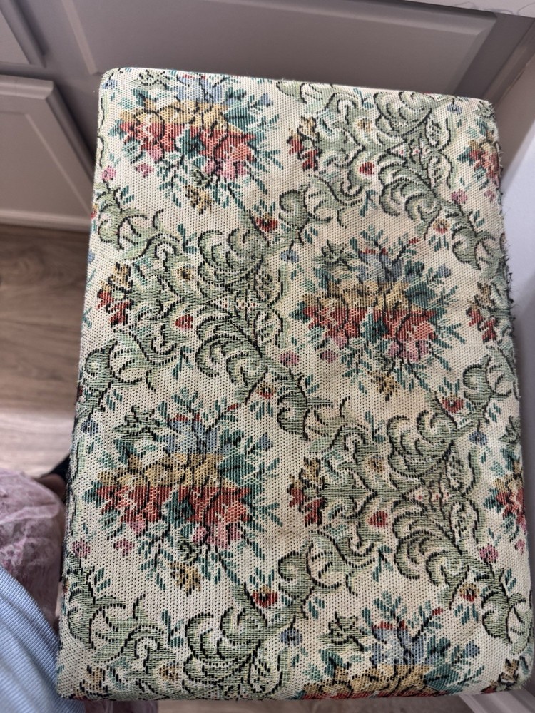 Vintage Tapestry Footstool