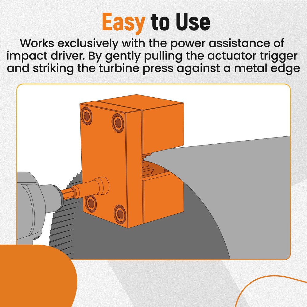 Impact Power Assisted Crimper Replacement Impact Driver Crimp Galvanized Steel