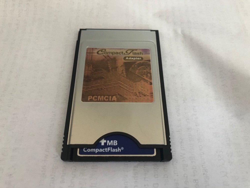 CompactFlash 64MB CF with Compact Flash Card adapter SanDisk 64M PC PCMCIA Card