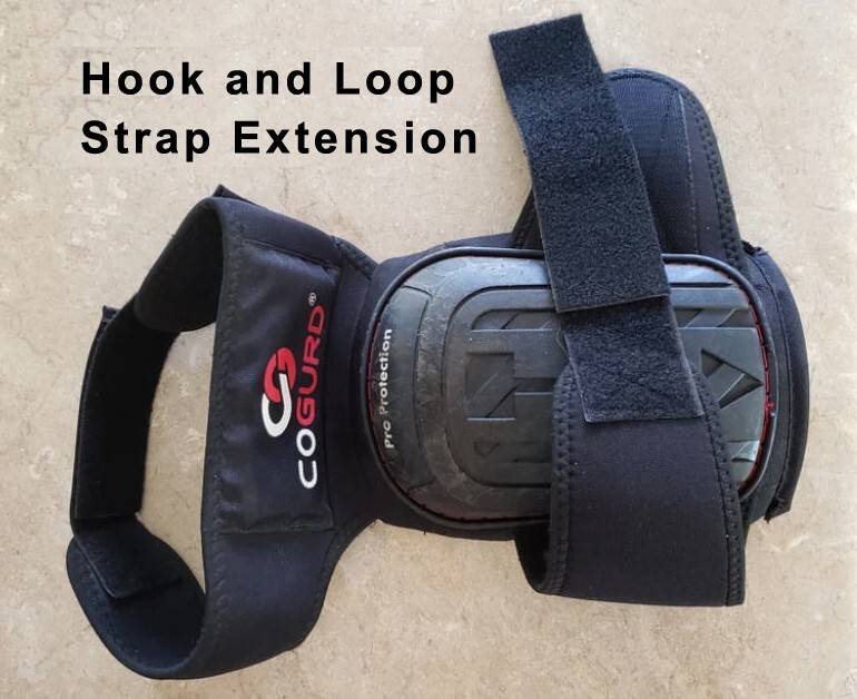 Four 8 x 2 inch Hook and Loop Extension Straps