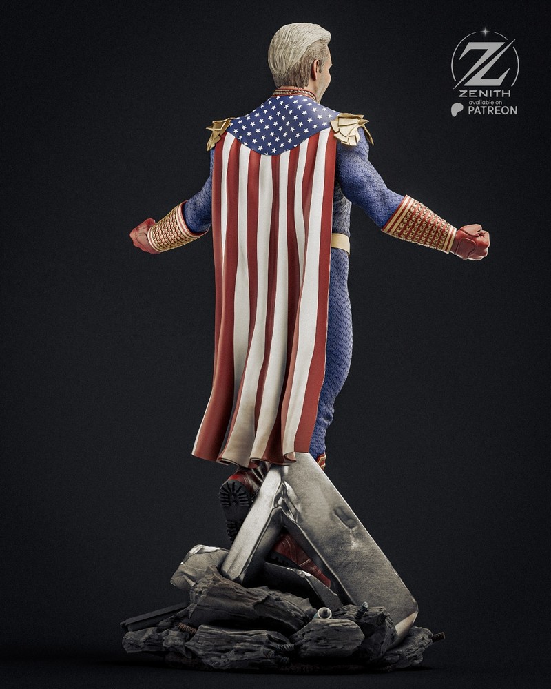 Homelander Statue 3D Printed Kit Unpainted/Unassembled